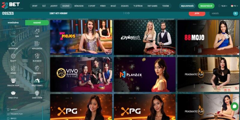 22bet legjobb kaszinó