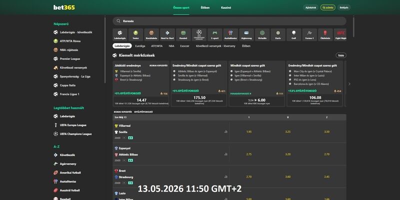 bet365 Magyarország kezdőlap