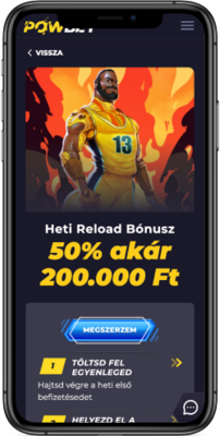 Heti Reload bónusz Powbet