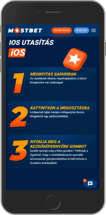 Mostbet ois oldalának mobil képernyőképe