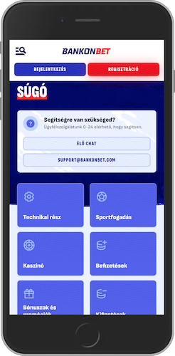 BankOnBet mobil app ügyfélszolgálata